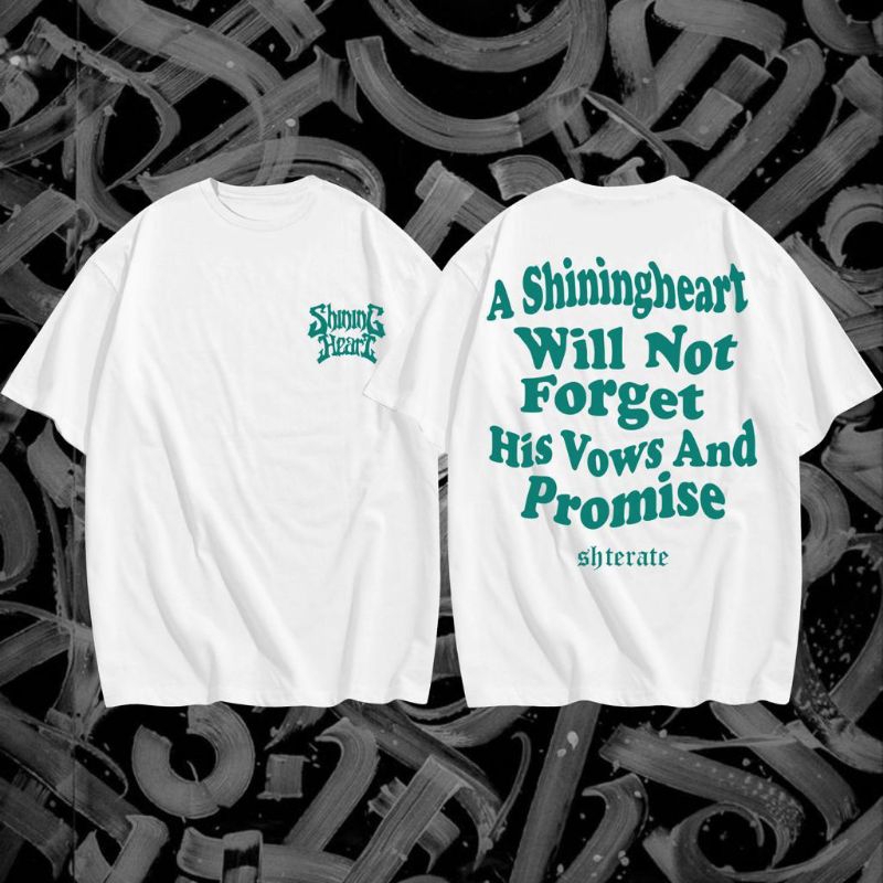 Kaos Psht Kaos Terate Shiningheart Simpel Putih Kaos Psht Terbaru Kaos Psht Distro Kaos Psht Simpel 