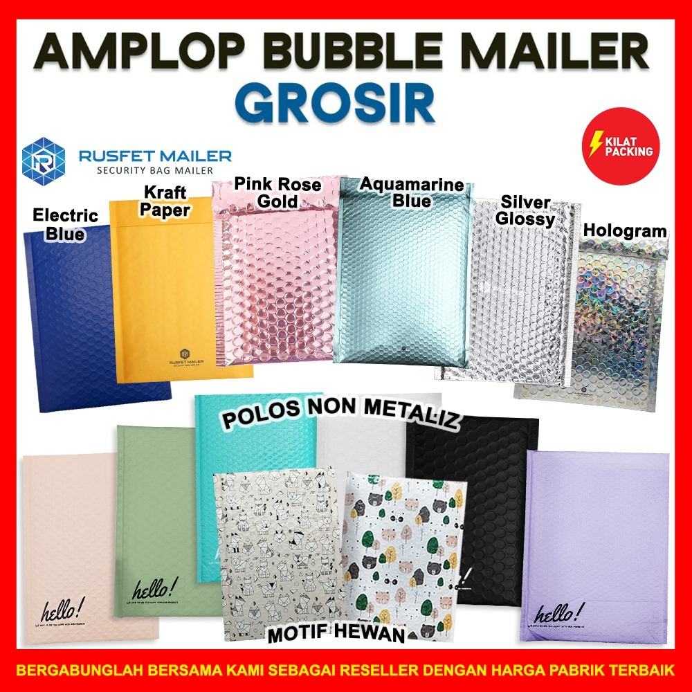 

Amplop Bubble Polybubble Bubble Mailer Bubble Packing Rusfet Termurah