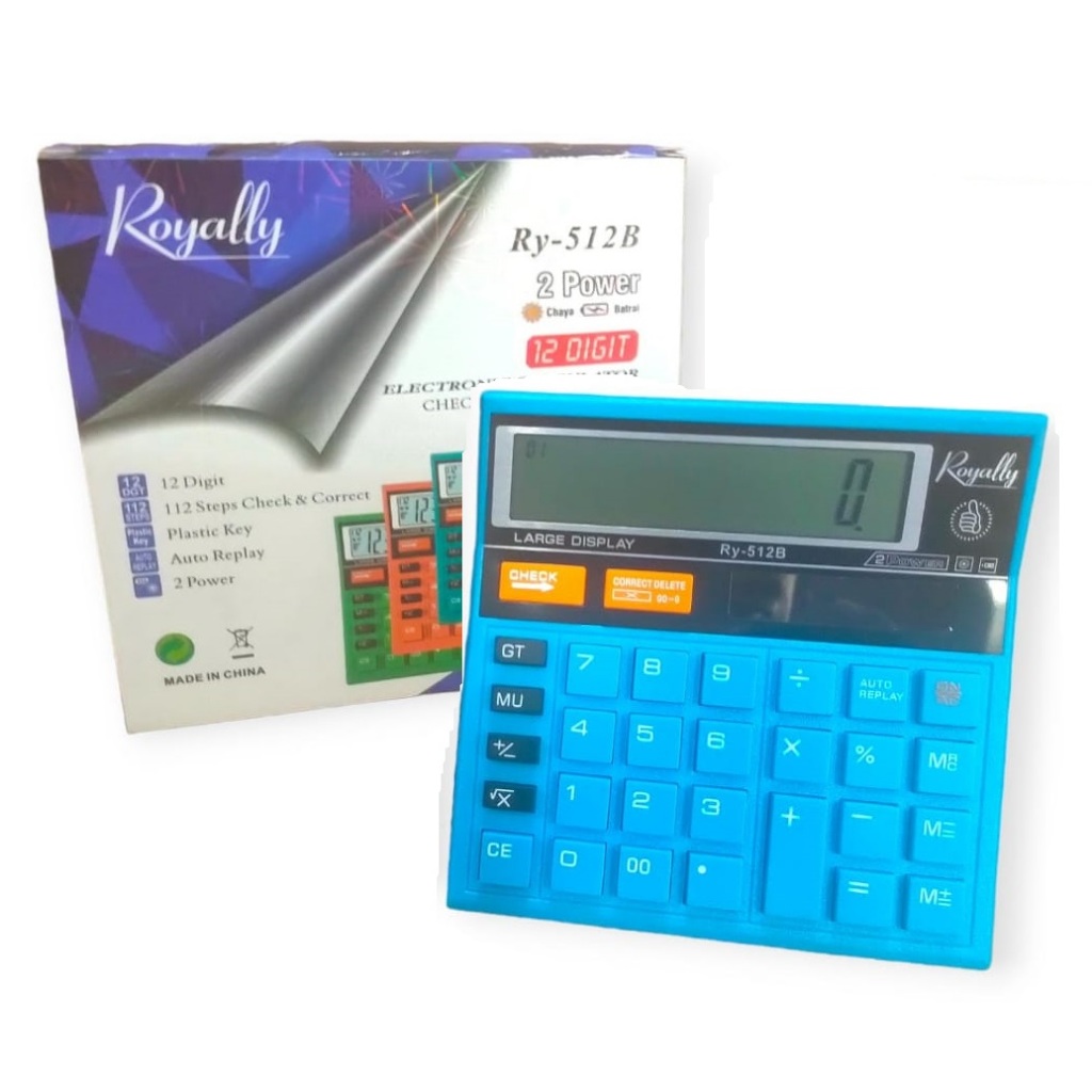 

CALCULATOR RY 512B Royally kalkulator KALKULATOR WARNA KALKULATOR DAGANG