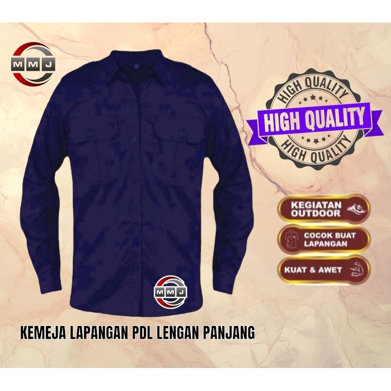 Kemeja PDL Kemeja Lapangan Outdoor Bahan Drill