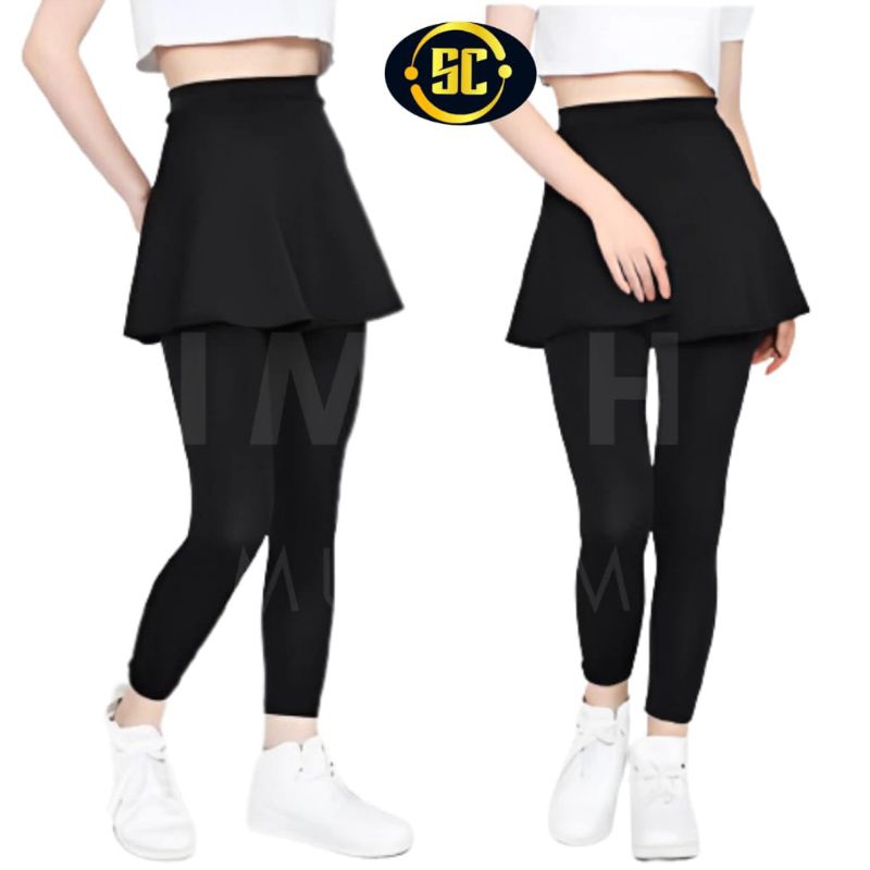 LEGGING ROK SPORT TERBARU/LEGGING ROK PANJANG WANITA STRICH