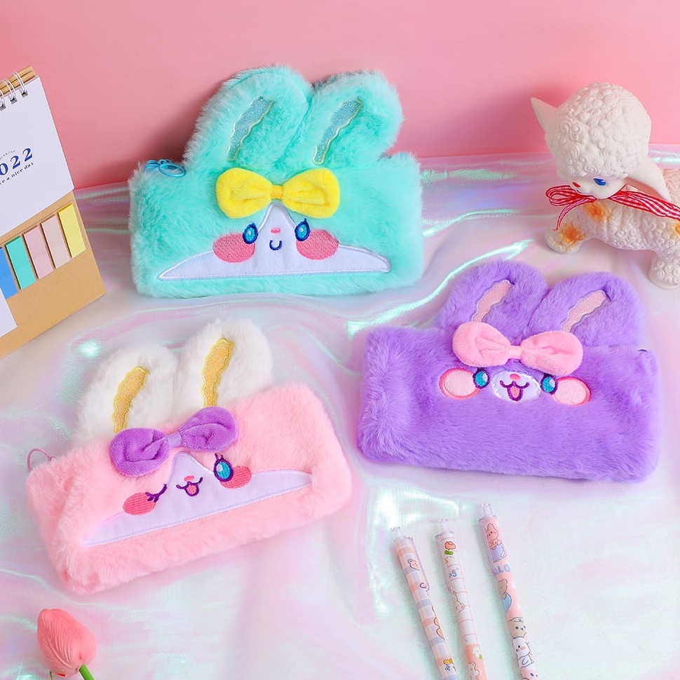 

Motif Terkini Tempat Pensil Bulu Rabbit Bunny Karakter Kelinci Lucu Import Kado Ultah Anak Perempuan Kado Pouch Menggean VJA
