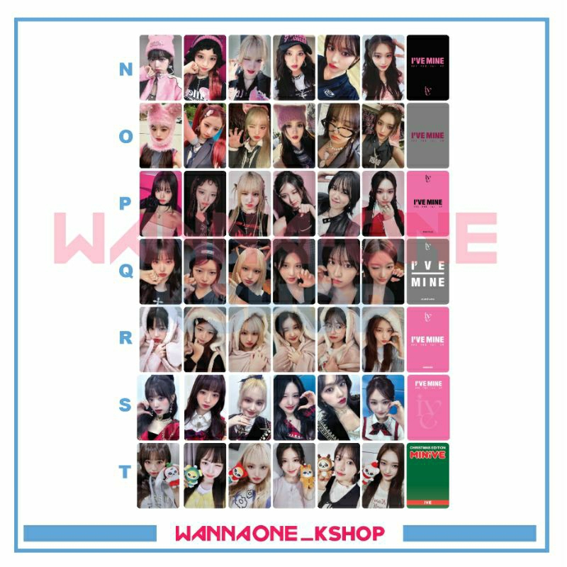 photocard ive MINE pob album ive