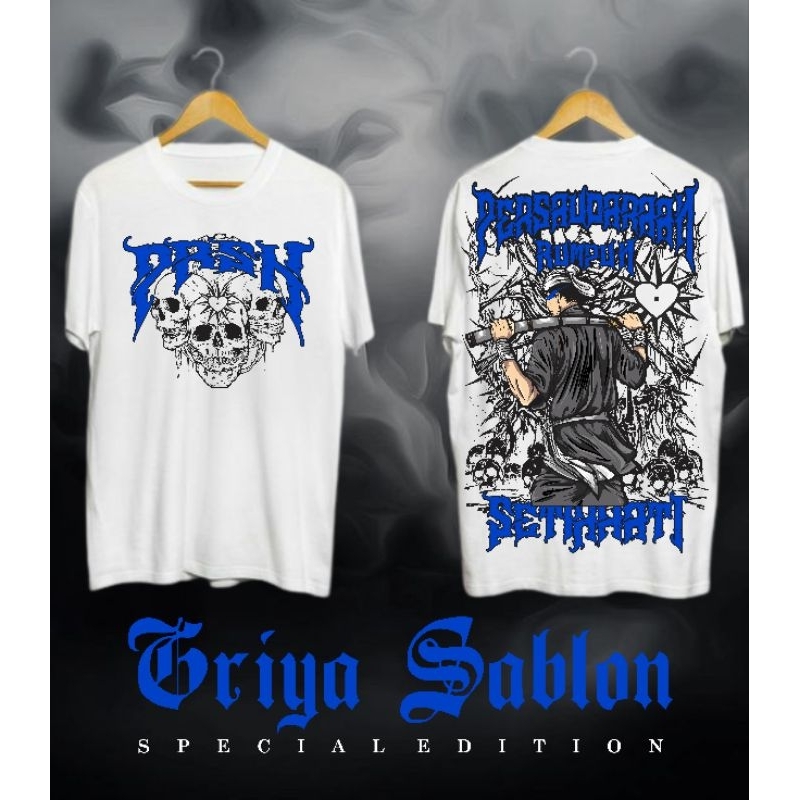 kaos PRSH Metalika bahan cutton combed 24s lebih tebal