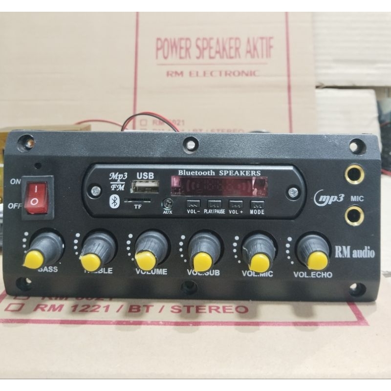 Mycoolcell Kit Power Spiker Aktif Stereo Mp3 Bloototh Plus Trafo 5 Amper
