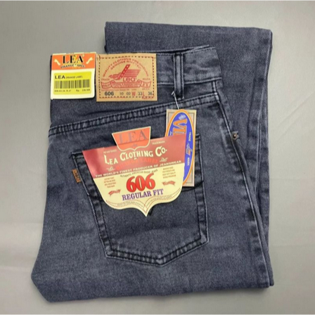 Celana Jeans Pria Model Lea 606 Standar Reguler Fit Denim 13 Oz // Size 33-38