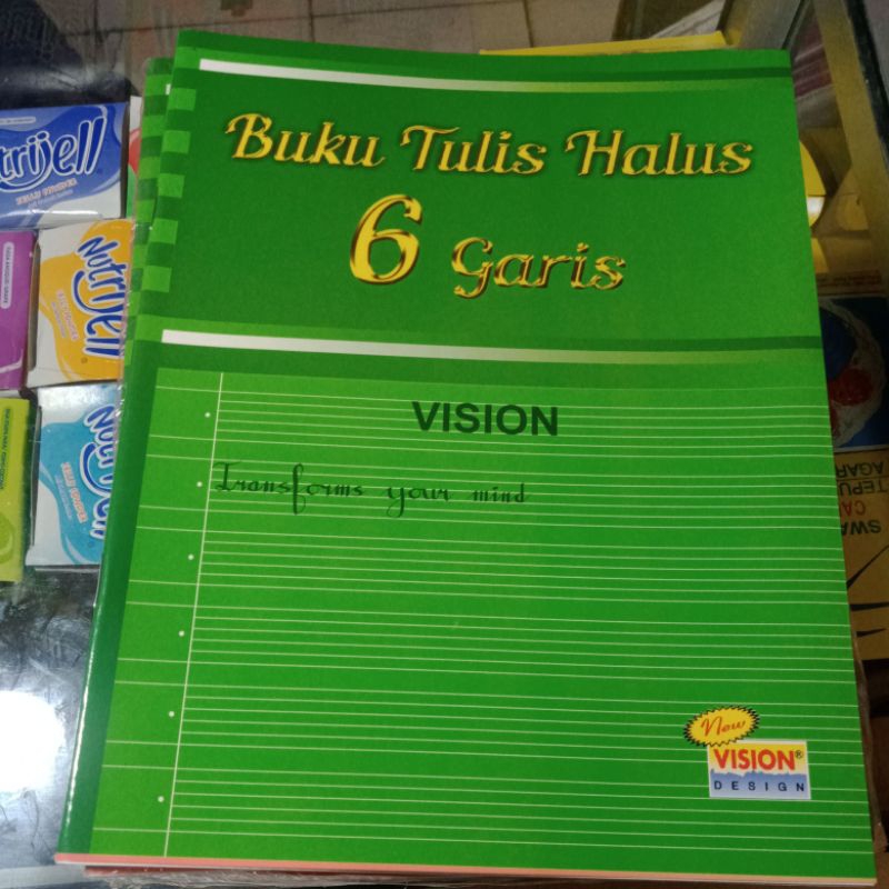 

Termurah...!!! Vision Buku Tulis Halus 6 Garis isi 38 Lembar