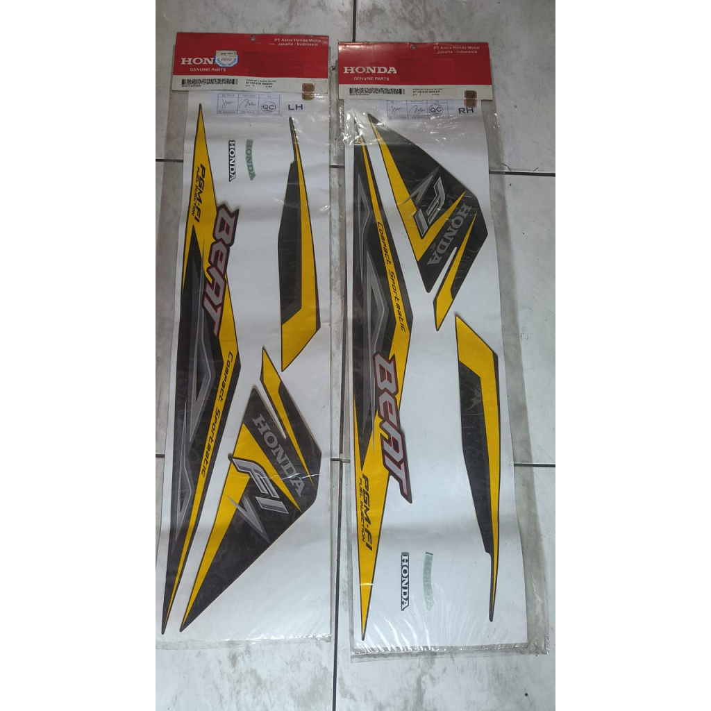 871X0K25960ZAL 871X0K25960ZAR STICKER LIST STRIPING BEAT FI BEAT ESP K25 STRIPE SET L R BLACK YELLOW