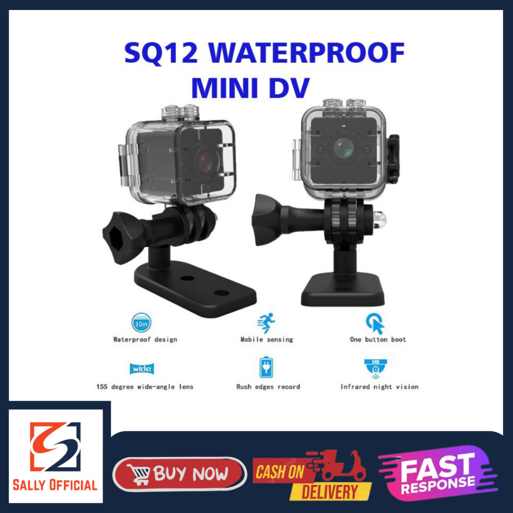 Camera Sport Mini SQ12 HD 1080P - Waterproof