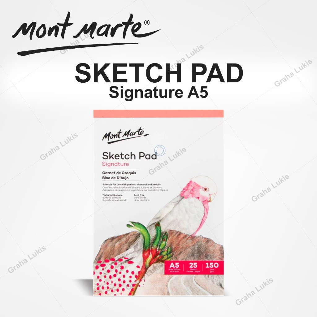 

Mont Marte Sketch Pad 150gsm A5 25 Sheet
