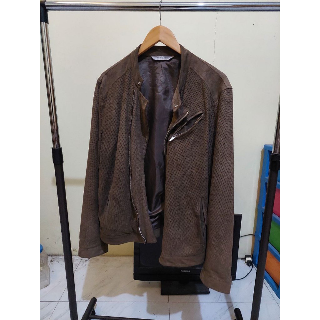 Zara Biker Jacket Suade / Jaket Suade / Jaket Motor Pre Loved