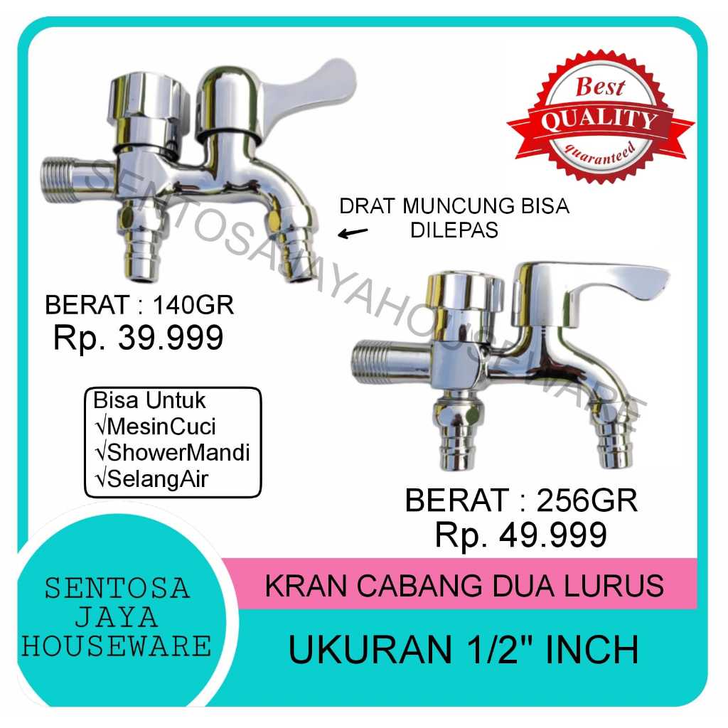 KRAN CABANG MESIN CUCI / KRAN CABANG SHOWER MANDI / KRAN AIR CABANG