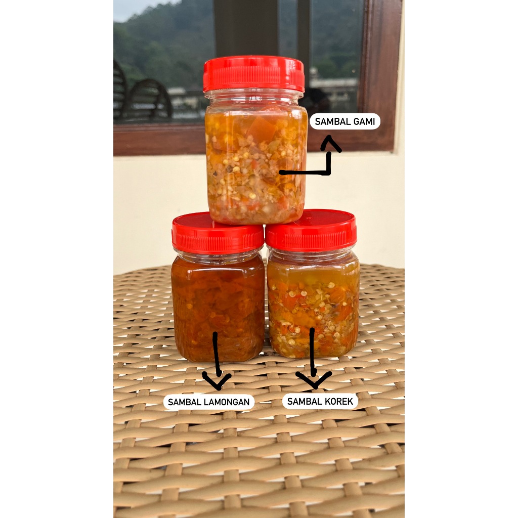 

SAMBAL KOREK, SAMBAL LAMONGAN, SAMBAL GAMI (Instan, langsung makan)