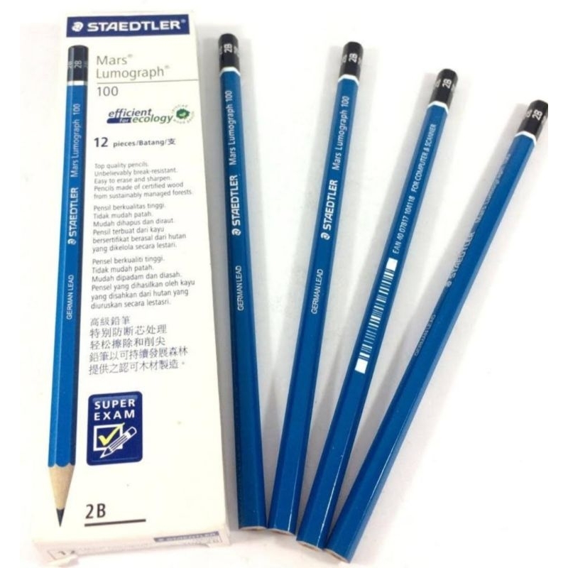 

Pensil 2B Staedtler Mars Lumograph 100