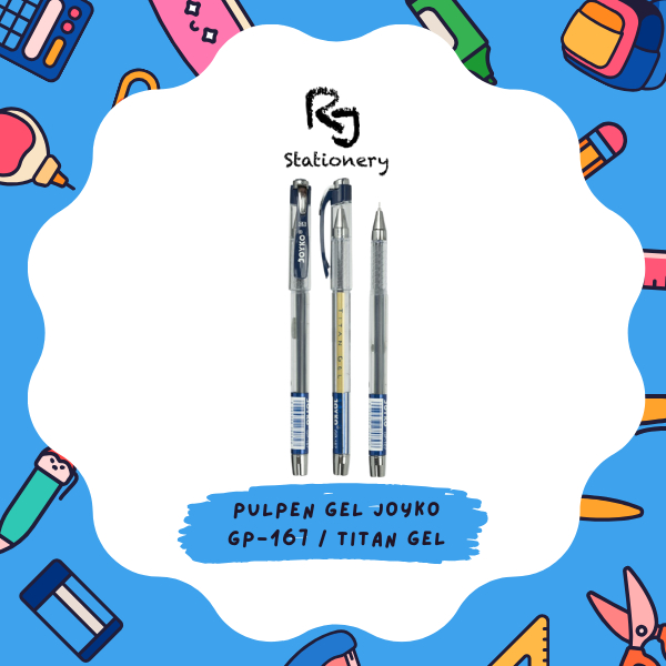 

Gel Pen Pulpen Pena Joyko GP-167 Titan Gel 0.5 mm