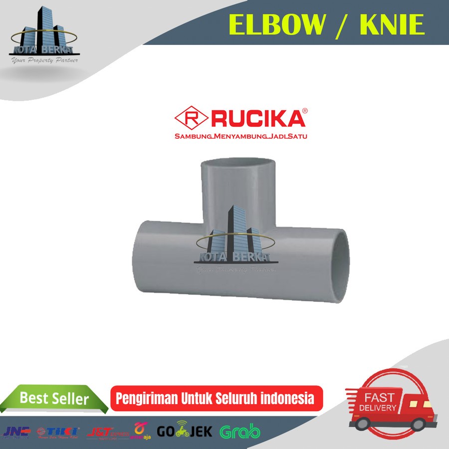 TEE RUCIKA / SAMBUNGAN PIPA PVC RUCIKA 4 INCH