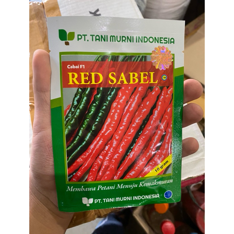 Benih bibit cabe keriting red sabel ukuran 10 gram takii seed