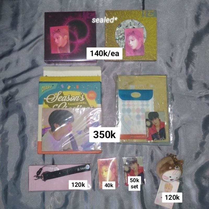 kang daniel album magenta yellow seasons greetings 2021 apeach doll