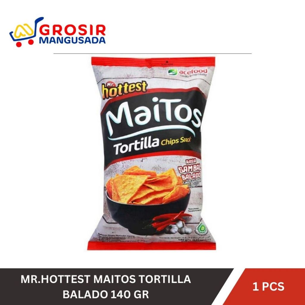 

Mr.Hottest Snack Tortilla Chips Maitos Sambal Balado 140 gr