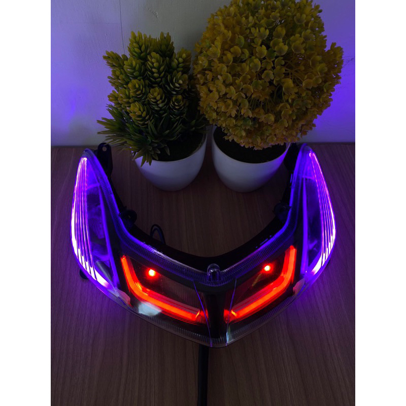 Reflektor Lampu Sen custom Sein custom Mio Smile Smoke hitam Plus Soket Lampu Sen Depan Mio Smile cu