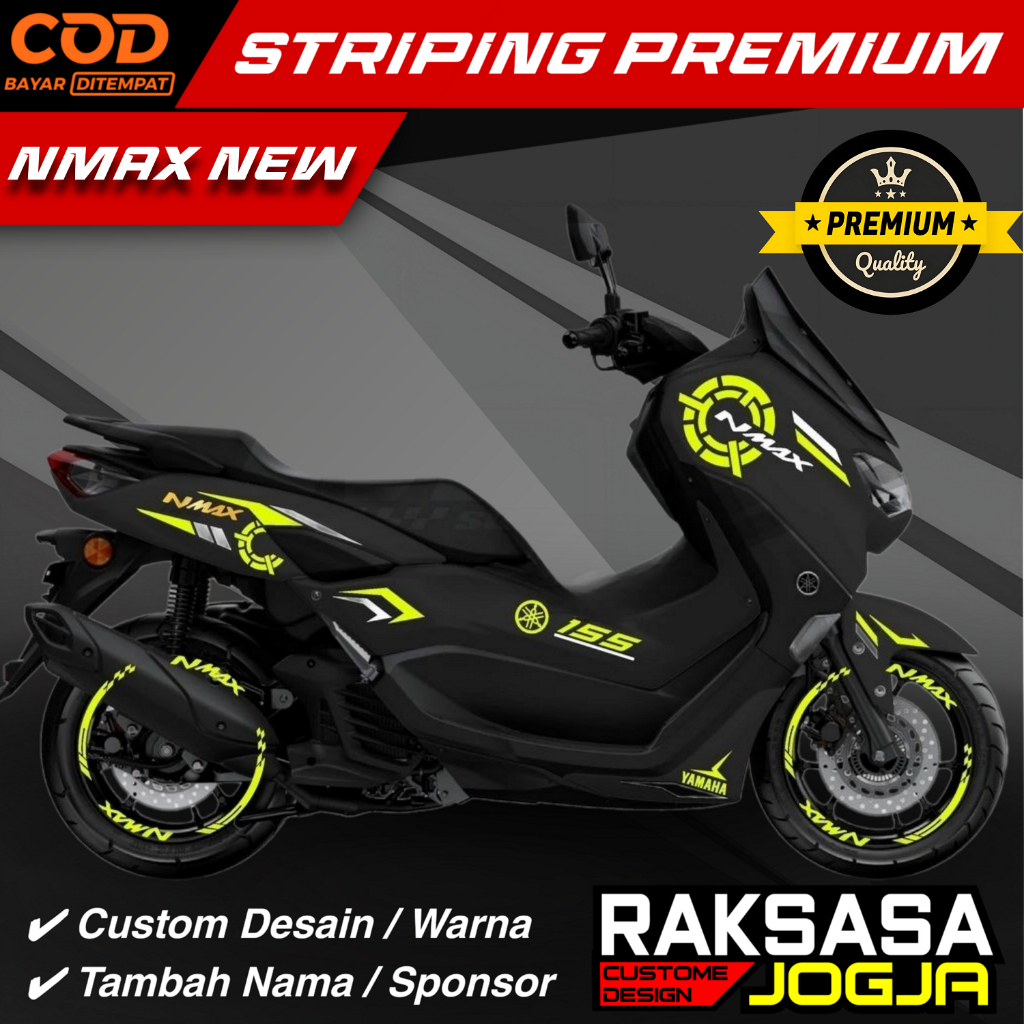 STRIPING NMAX NEW THAILAND TRANSPARAN BAHAN VINIL MAX DECAL 15