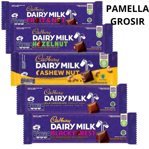 

COKLAT BATANG CADBURY DAIRY MILK 62 GR