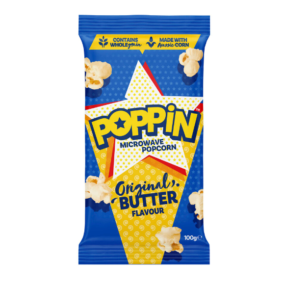 

Poppin Butter Microwave Popcorn | 100g Australia
