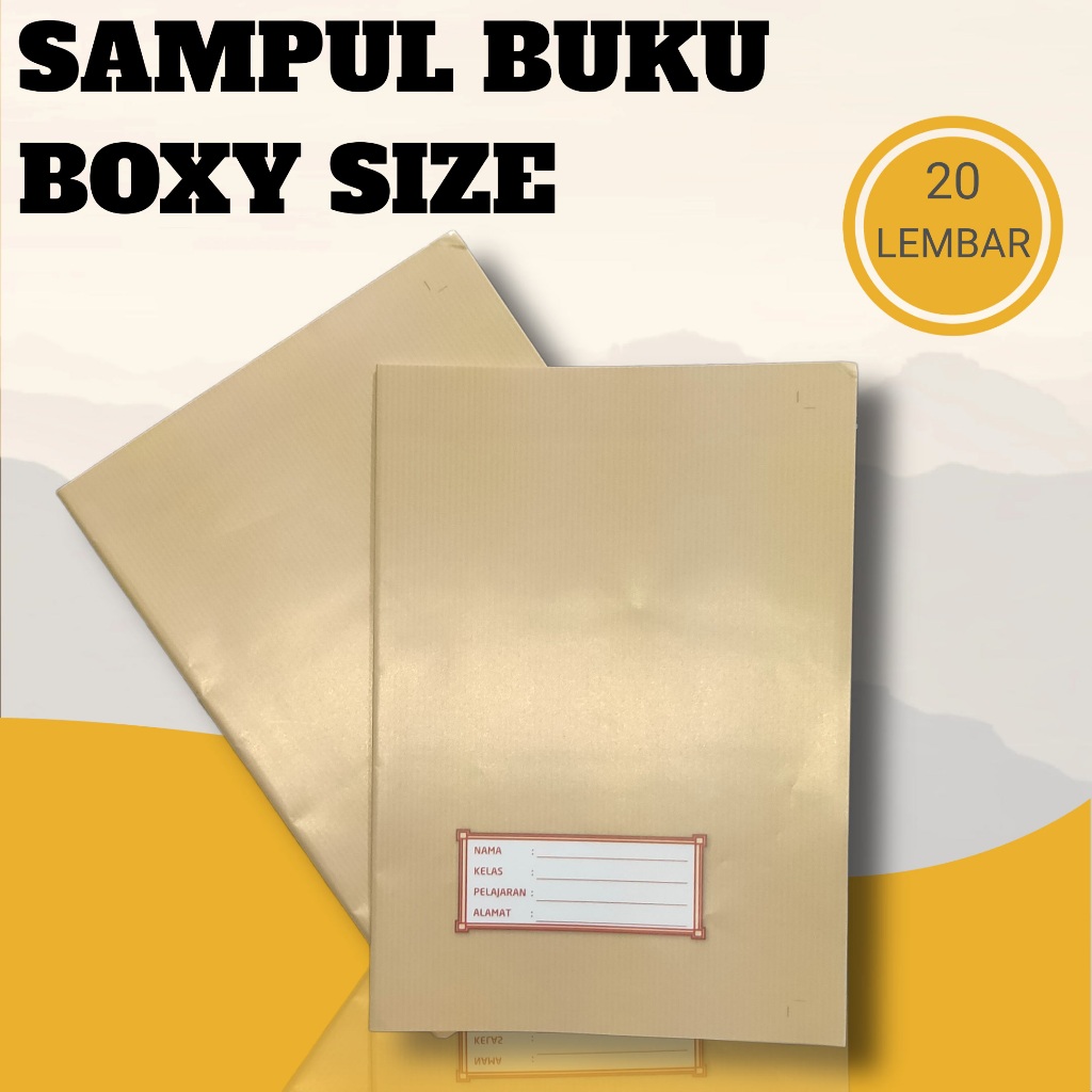 

SAMPUL COKLAT BOXY SIZE /SAMPUL BUKU COKLAT KWARTO /SAMPUL BUKU UNIVERSAL