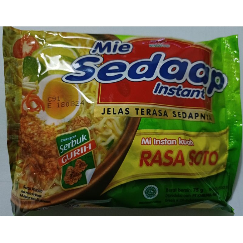 

MIE SEDAAP KUAH RASA SOTO. MIE INSTAN