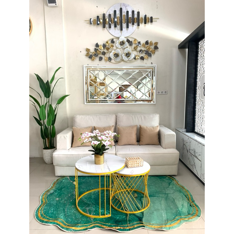 SOFA RETRO SUPER PREMIUM+MEJA TWIN GRANIT