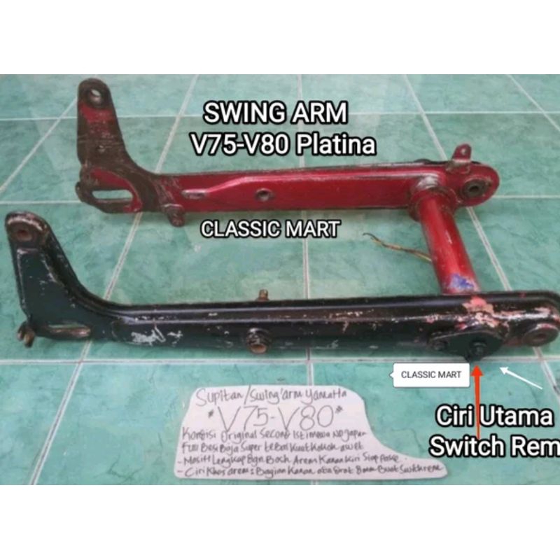 LENGAN AYUN SWING ARM YAMAHA V75-V80 ORIGINAL