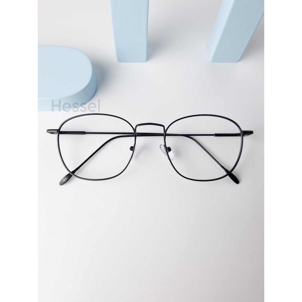 Kacamata 8261 frame besi kotak untuk cowok/cewek