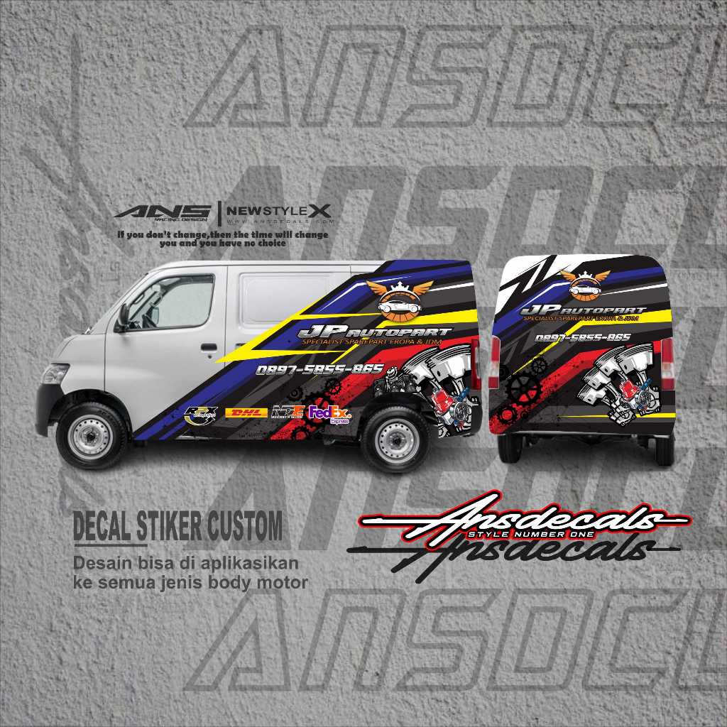 STICKER MOBIL GRANMAX  VARIASI STIKER MOBIL LUXIO  STICKER DECAL MOBIL APV STIKER MOBIL XENIA AVANZA