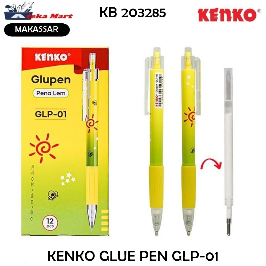 

[BOX/12PCS] KENKO GLUE PEN GLP-01 LEM PENA