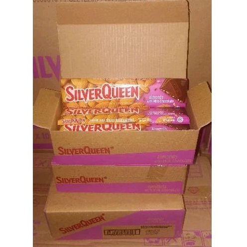 

Silverqueen almond/cashew 55gr isi 10 pcs