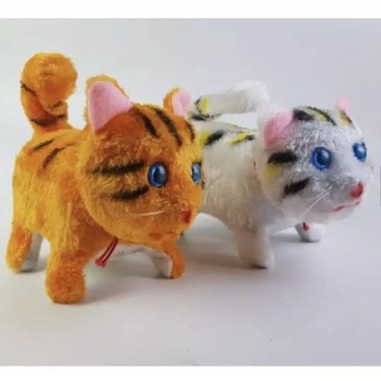Mainan boneka kucing joget bisa maju mundur dan mainan boneka anjing robot