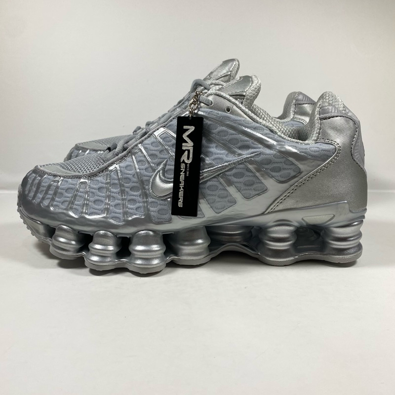 Sepatu Nike Shox TL Platinum Chrome Silver