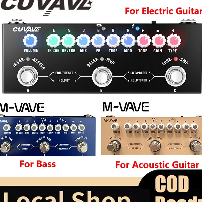 PROMO SALE Harga terendah MVAVE  CUVAVE CUBE BABY Bass Effect Pedal Electric Guitar Combined Portabl