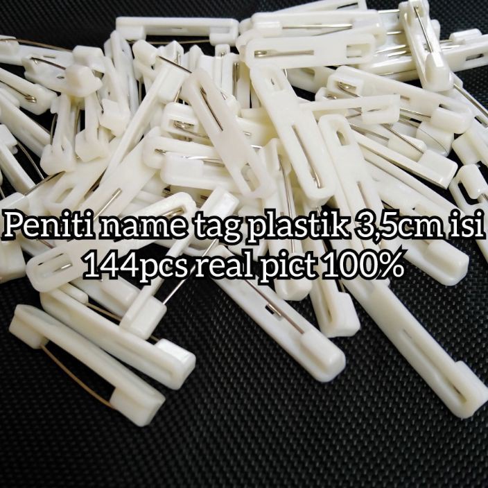 

Terlaku Peniti name tag plastik 35cm isi 144pcs bagus