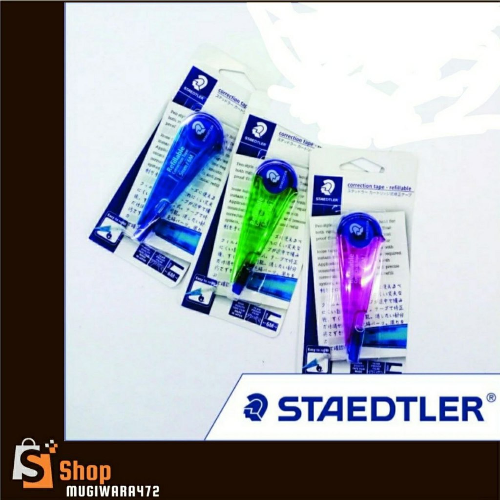 

Correction tape staedtler (Refillable) - hijau