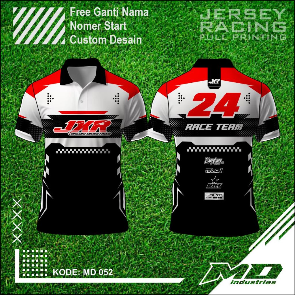 Jersey Balap Desain Keren - Baju Balap Racing Printing - Jersey Simple Keren