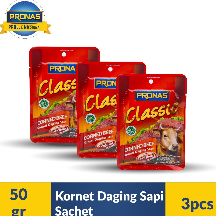 

PALING AMPUH Pronas Kornet Sapi Sachet 5 g bundling 3 pcs