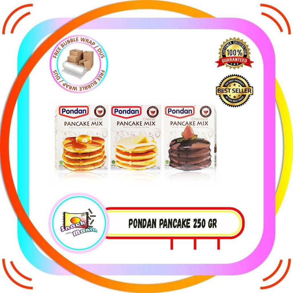 

Pondan Pancake Mix Original Cheese Chocolate Tepung Kue 250 gr