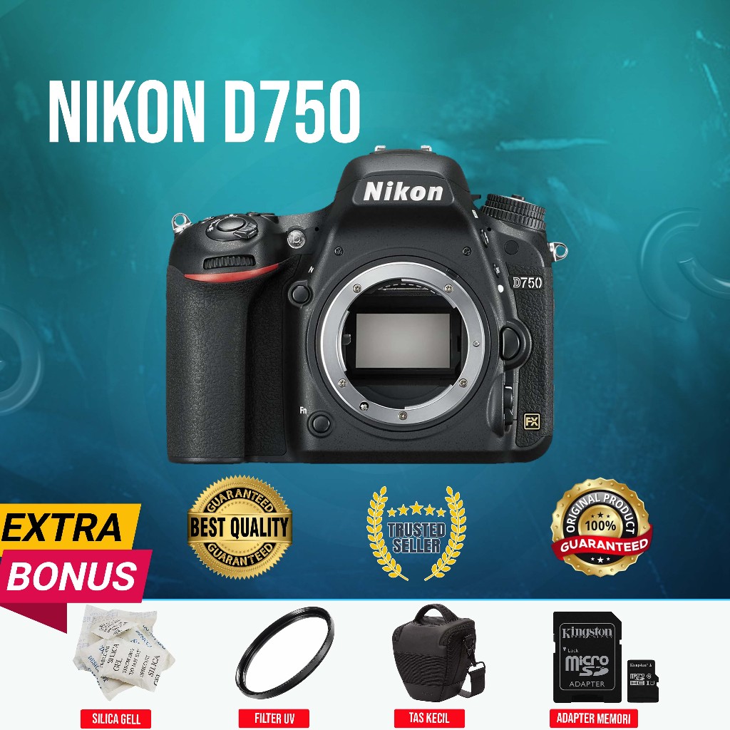 [GUBUK KAMERA] DSLR NIKON D750 WIFI BODY ONLY ORIGINAL NORMAL MULUS MURAH (SECOND)