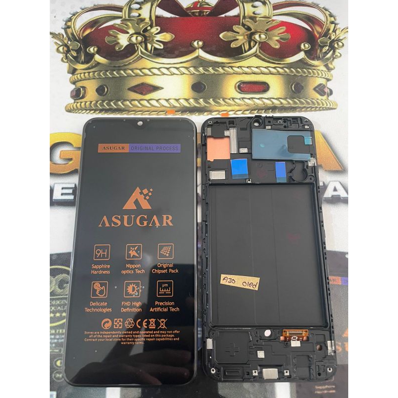 LCD + FRAME TOUCHSCREEN OLED ORI SAMSUNG A30 / SAMSUNG A50 / SAMSUNG A50S / OLED FINGERPRINT AKTIF