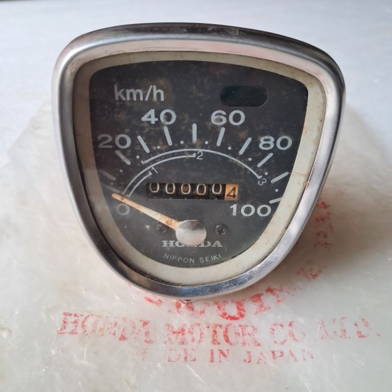 SPIDO SPEDO SPIDOMETER SPEEDOMETER HONDA C70 C 70 PISPOT ORI ORIGINAL NOS JAPAN