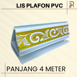 Lis Plafon PVC Putih Gold (SP 22)