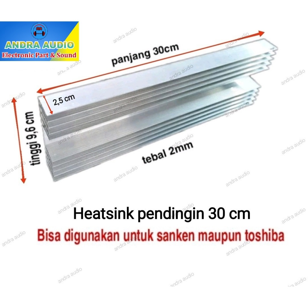heatsink 30cm / pendingin alumunium 30cm tebal sedang