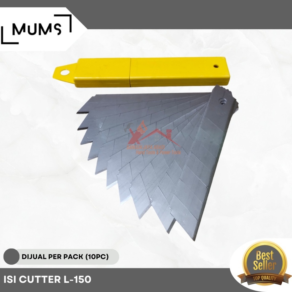 

Isi Cutter Besar Refill Kater Vico L150 L-150 Pisau Cutter Blade 18mm BJ
