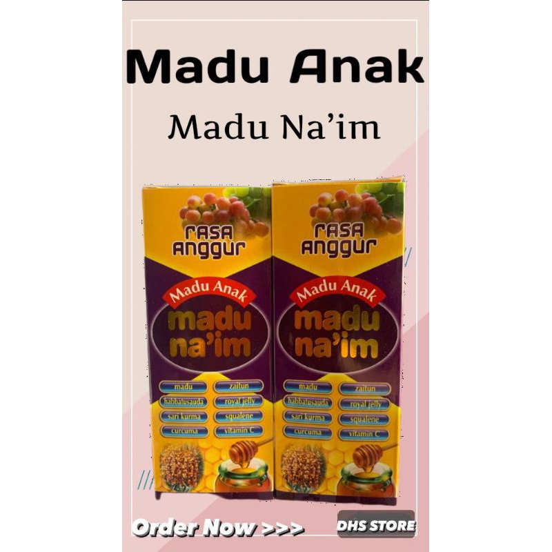 

MADU NAIM | MADU ANAK | PENAMBAH NAFSU MAKAN